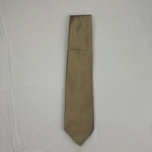 Cremieux Limited Edition Men's Tie 100% Silk Gold / Made in Italy /59"x3.75"